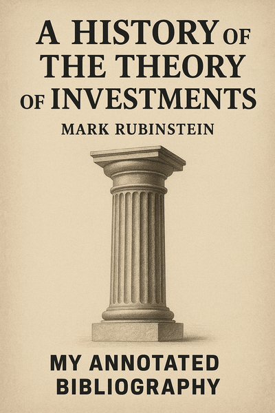 Cover of 'A history of the theory of investments'