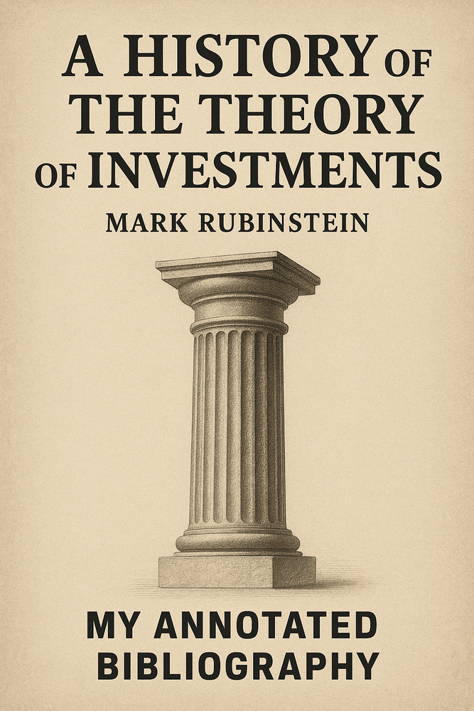 Cover of 'A history of the theory of investments'