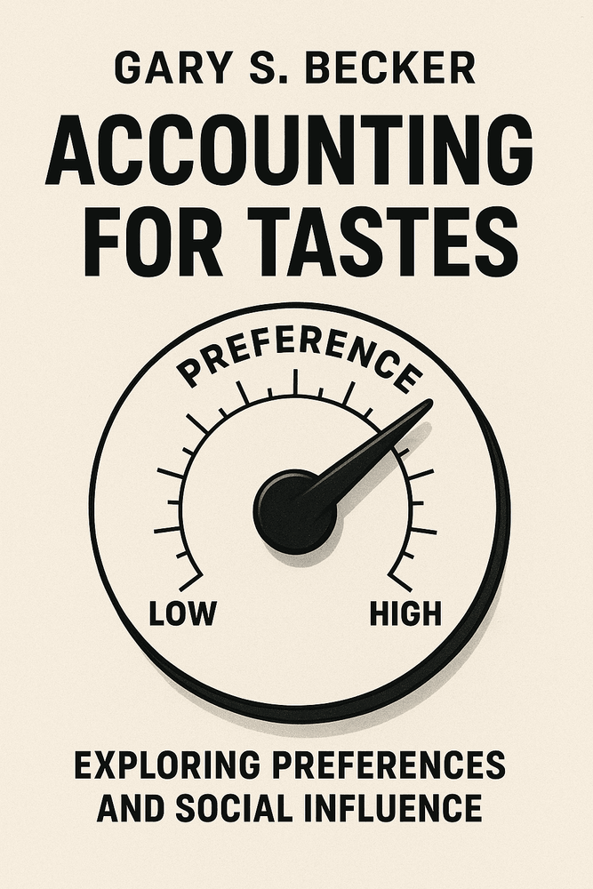 Cover of 'Accounting for tastes'