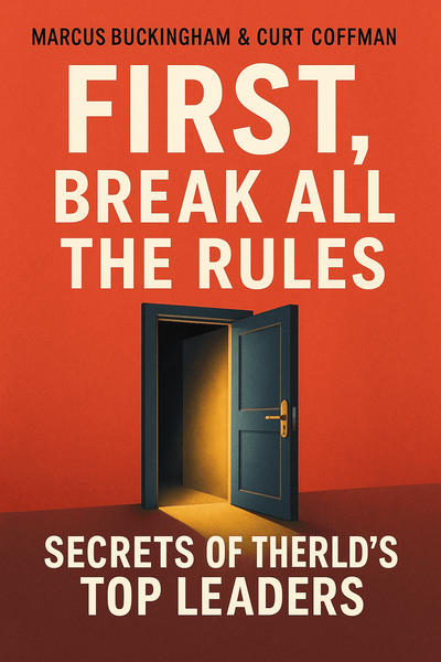 Cover of 'First break all the rules'