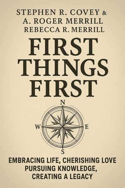 Cover of 'First things first'