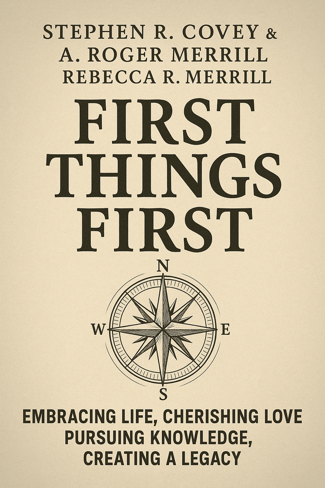 Cover of 'First things first'