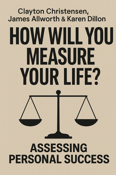 Cover of 'How will you measure your life'