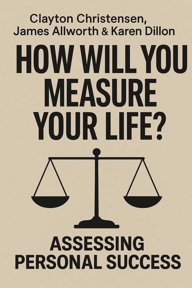 Cover of 'How will you measure your life'