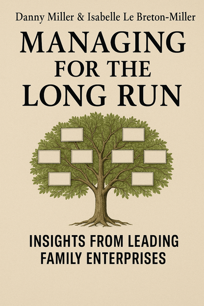 Cover of 'Managing for the long run'