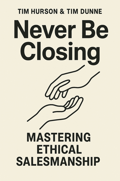 Cover of 'Never be closing'