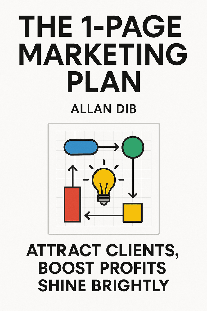 Cover of 'The 1 page marketing plan'