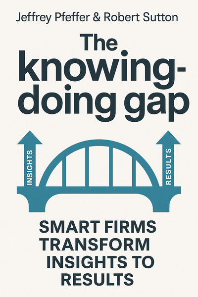 Cover of 'The knowing doing gap'