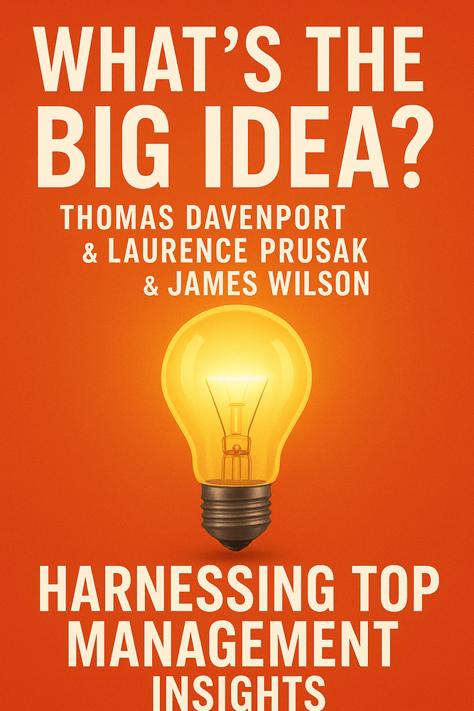 Cover of 'Whats the big idea'