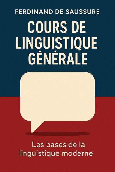Couverture de 'Cours de linguistique generale'