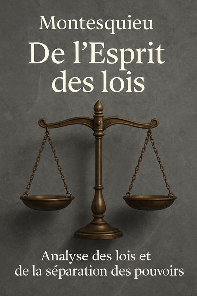 Couverture de 'De lesprit des lois'