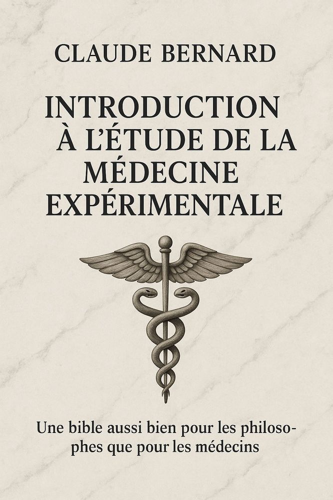 Couverture de 'Introduction a letude de la medecine experimentale'