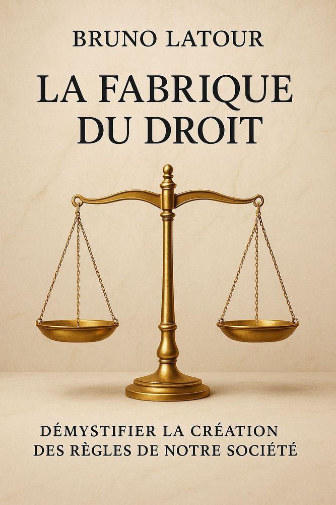 Couverture de 'La fabrique du droit'