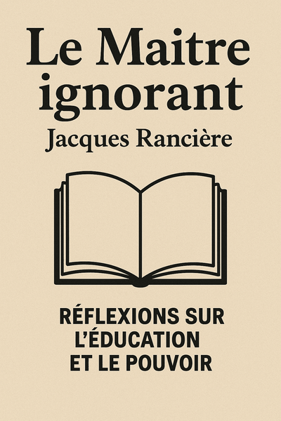 Couverture de 'Le maitre ignorant'