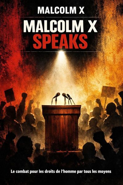 Couverture de 'Malcolm x speaks'